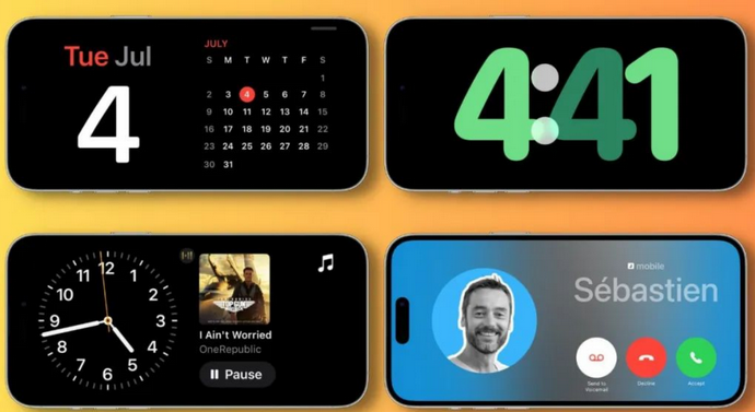 新华苹果手机维修分享iOS17横屏充电待机显示有什么好处 